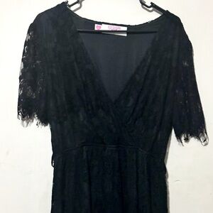 COPY - Southern Fried Chics Black Lace Dress Size XL
